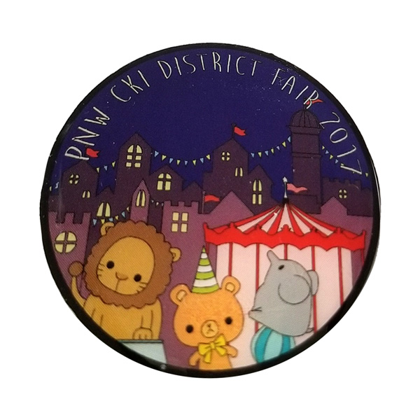 PNW Circle K UV Printed UV Printed pin