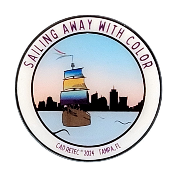 CAD/RETC UV Printed UV Printed pin