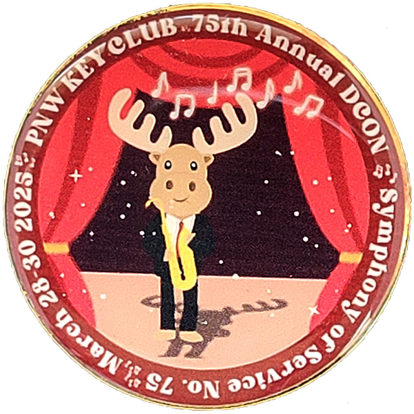 PNW Key Club DCON 2025 UV Printed UV Printed pin
