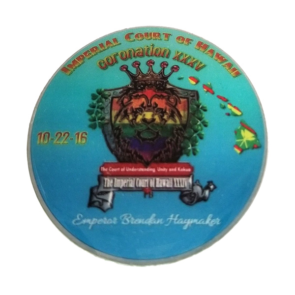 Imperial Court Hawaii UV Printed UV Printed pin