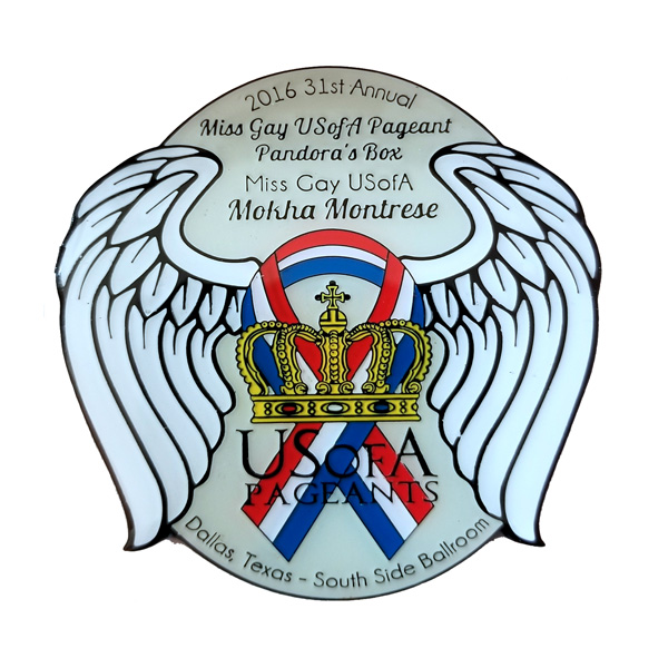 Miss Gay USofA UV Printed UV Printed pin