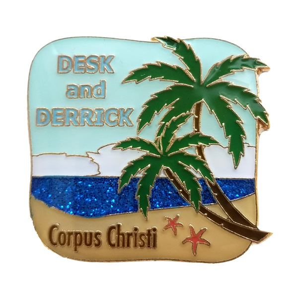 Desk & Derrick Corpus Christi Soft Enamel Soft Enamel pin
